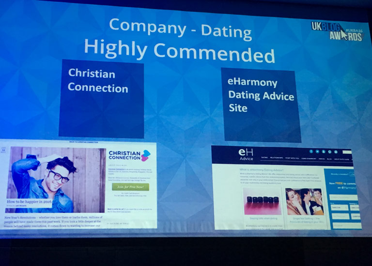 UK Blog Awards Dating Highly Commended