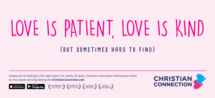 Christian Connection advert - Love is patient